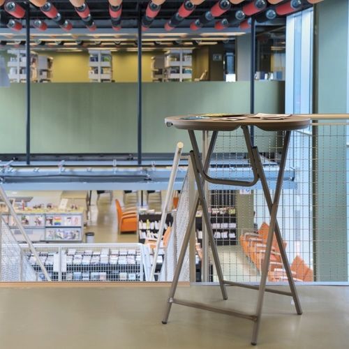 Table mange-debout pliante - Cocktail30 - Zown - contemporaine / en polyéthylène haute densité PEHD / avec piètement en acier à revêtement par poudre