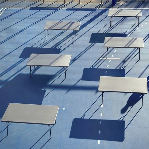 Table pliante - Classic XXL200 - Zown - contemporaine / en polyéthylène haute densité PEHD / avec piètement en acier à revêtement par poudre