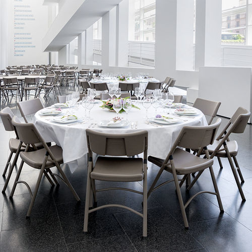 Table pliante - Planet6 - Zown - contemporaine / en polyéthylène haute densité PEHD / avec piètement en acier à revêtement par poudre