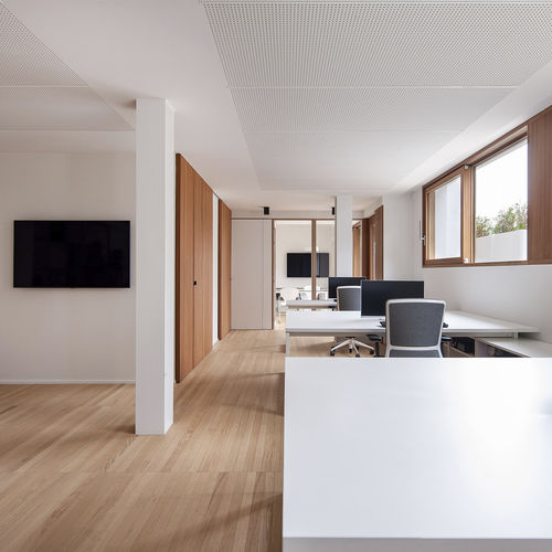 Parquet contrecollé - SURCO interiors - en wengé / en chêne / en bois de feuillus