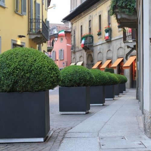 Jardinière en acier inoxydable - QUADRA - Ferrinox - carrée / cube / à haute résistance