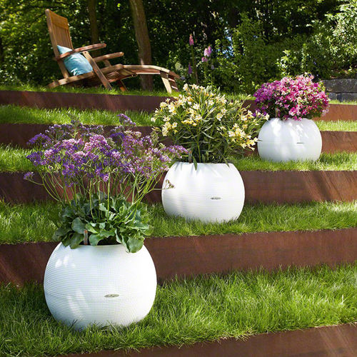Jardinière en plastique - LECHUZA-PURO - Gover Horticulture LLC - ronde / contemporaine / professionnelle