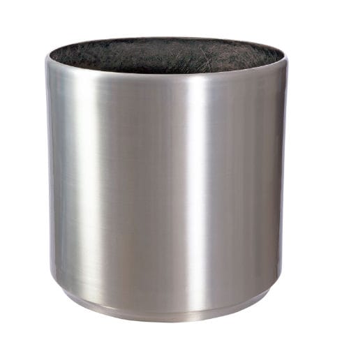 Jardinière en acier inoxydable - SATIN BRUSHED - Gover Horticulture LLC - ronde / contemporaine / professionnelle