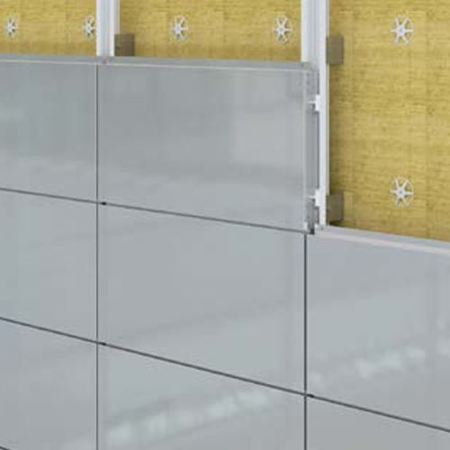 Bardage en panneaux - OMEGA 41 - ISOSTA international - aluminium / horizontal / cintré