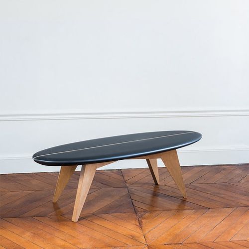 Table basse contemporaine - BOLGE 47 - SALTY - en hêtre / en résine / ovale