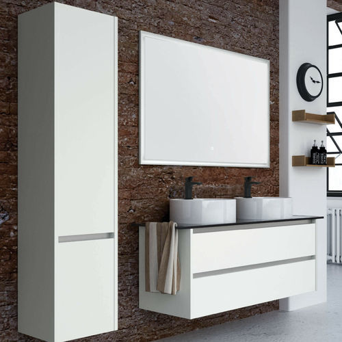Meuble vasque double - CITY - UAB KAME - suspendu / MDF / en céramique