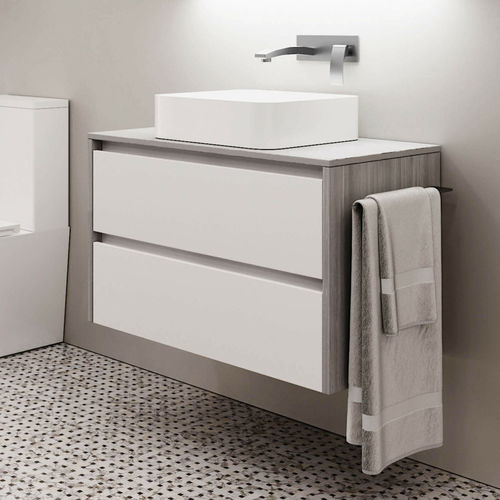 Meuble vasque suspendu - CITY - UAB KAME - MDF / en céramique / contemporain