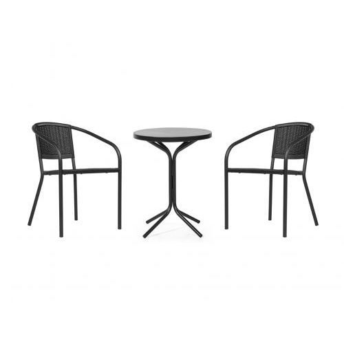 Table bistrot contemporaine - Tavoli  - YÜCEL OUTDOOR FURNİTURE  - en acier à revêtement par poudre / avec piètement en acier thermolaqué / ronde