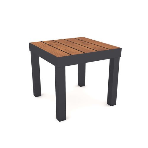 Table basse contemporaine - Varna  - YÜCEL OUTDOOR FURNİTURE  - en HPL / avec piètement en aluminium / carrée