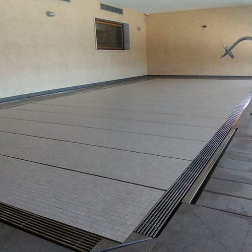 Couverture de piscine à barres -  S-LINE - ABERMOVE/RJB HOME - automatique / de sécurité / sur mesure