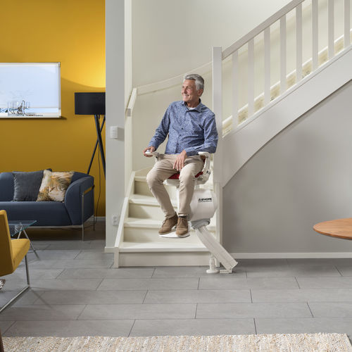 Fauteuil monte-escalier d'intérieur - ABERMOVE/RJB HOME - motorisé / tournant