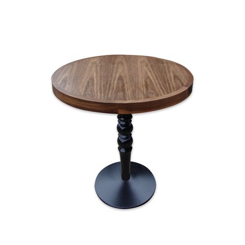 Table bistrot classique - VUNO - Lugo UK - en bois / ronde / piètement central