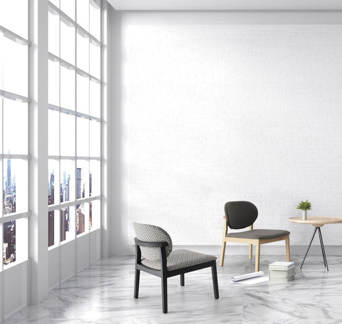 Chauffeuse contemporaine - PAOLA - Casual Home & Contract - en tissu / en hêtre / grise