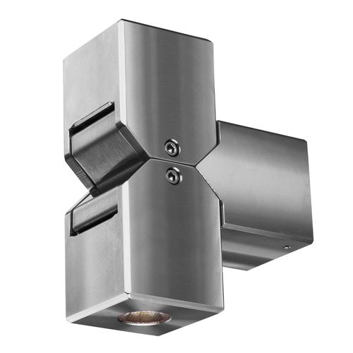 Applique murale contemporaine - CUBE PILLAR - HUNZA Lighting - d'extérieur / en aluminium / en acier inoxydable