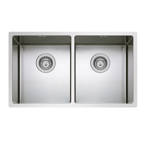 Évier 2 bacs - CANOVA CB34 - Fratelli TASCA - sans égouttoir / en inox / encastrable