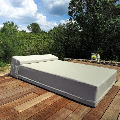 Lit d'extérieur personnalisable - BED PLAGE - l'Atelier des voiles - moderne / pliant / sur mesure