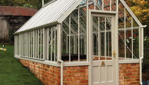 Serre de jardinage - THE STOURHEAD - ALITEX - monochapelle / structure en aluminium / en verre