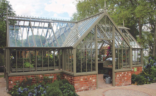 Serre de jardinage - THE ICKWORTH - ALITEX - monochapelle / structure en aluminium / en verre