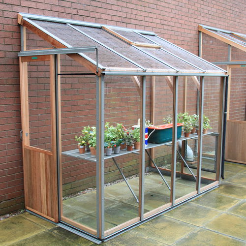 Serre de jardinage - FOUR-LT - Alton greenhouses - monochapelle / structure en aluminium / en verre