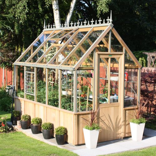 Serre de jardinage - DENSTONE - Alton greenhouses - monochapelle / structure en aluminium / structure en bois