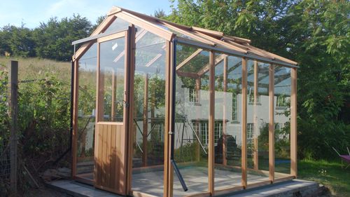Serre de jardinage - EVOLUTION SIX  - Alton greenhouses - monochapelle / structure en aluminium / structure en bois