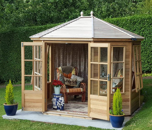 Abri de jardin en bois - MICKLETON PLUS - Alton greenhouses - en verre / contemporain / résidentiel