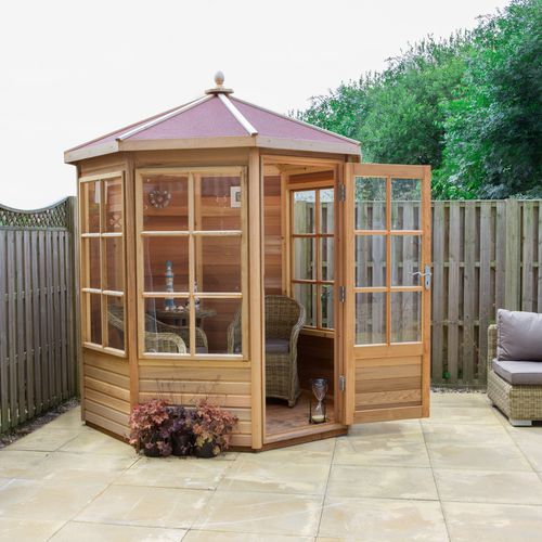 Abri de jardin en bois - SHIPTON - Alton greenhouses - en cèdre rouge / en verre / contemporain