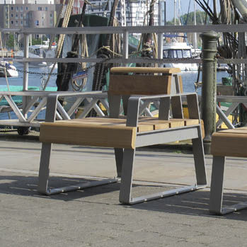Fauteuil urbain en bois - RIBBON XL - Furnitubes - luge