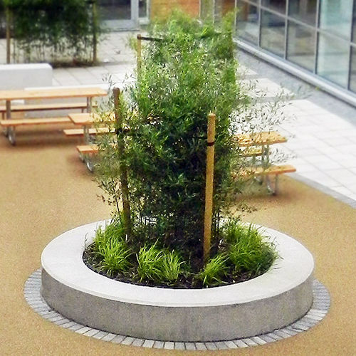 Jardinière en béton - PPL404 - LANGLEY DESIGN - ronde / contemporaine / pour espace public