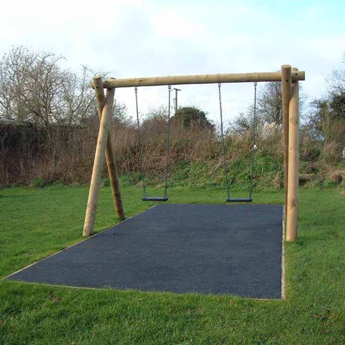 Balançoire en bois - SETTER PLAY - pour parc de jeux / double