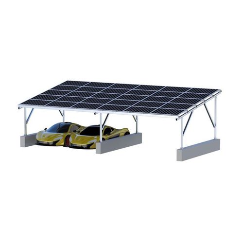 Abri de voiture en aluminium - CHINA SUPPLIER - Xiamen Ruiye New Energy Co.,Ltd - pour parking / avec panneau solaire