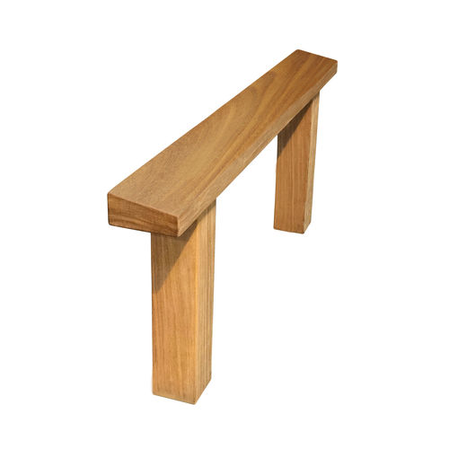 Banc public contemporain - PERCH - Woodscape. - en bois / sur mesure / assis-debout