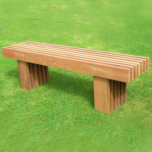 Banc public contemporain - TYPE 8 - Woodscape. - en bois / écolabel FSC / durable