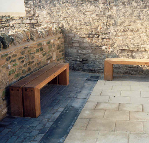 Banc public contemporain - TYPE 6 - Woodscape. - en bois / écolabel FSC / durable