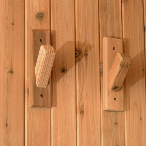 Patère contemporaine - Almost Heaven Saunas - en bois / individuelle