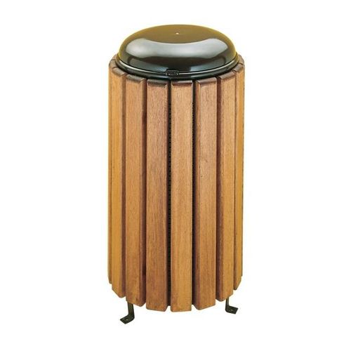Poubelle publique - 844 / 1244 - SIGUERTA, S.L. - à poser / en bois / à couvercle basculant