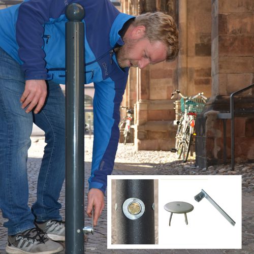 Borne de protection - Augustaflex&reg; - SAEDI Ltd - amovible / en acier / haute