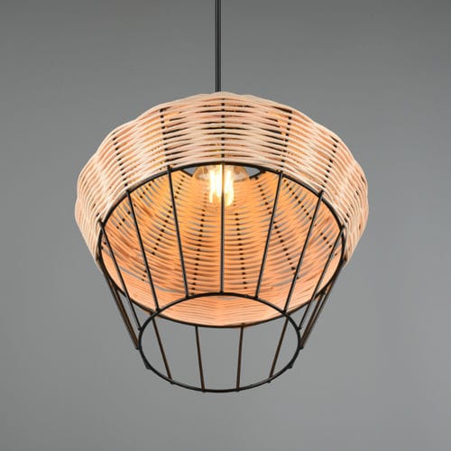 Suspension - BORKA - TRIO Leuchten GmbH - en rotin / contemporaine / d'intérieur