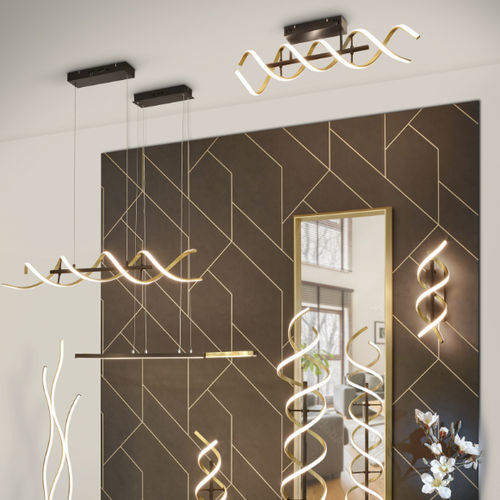 Plafonnier contemporain - SEQUENCE - TRIO Leuchten GmbH - en aluminium / à LED / dimmable
