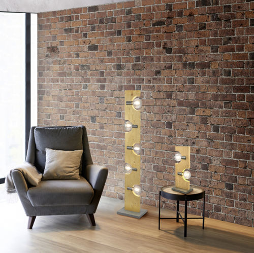 Lampe de sol - TAILOR - TRIO Leuchten GmbH - bois / contemporaine / d'intérieur