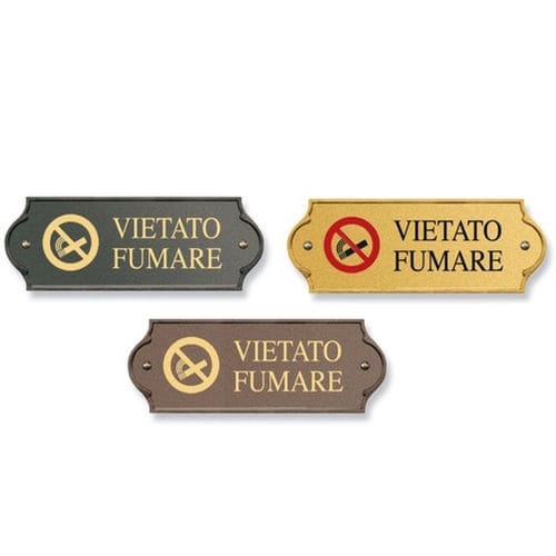 Plaque signalétique murale - PLM-TGVF/A & PLM-TGVF/O & PLM-TGVF/TM - MORELLI S.A.S. - en laiton / d'extérieur