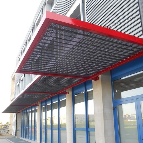 Brise-soleil en acier galvanisé - CORONABRISE - LANG AND FULTON - en acier à revêtement par poudre / pour façade / vertical