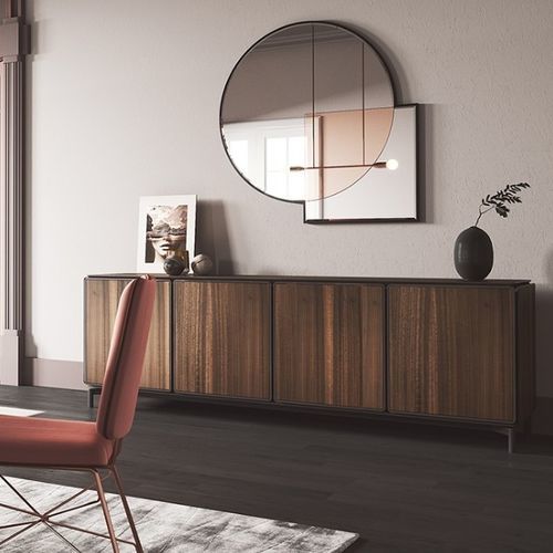 Buffet contemporain - BARBICAN - Praddy Unipessoal lda - en métal / en placage de bois / en wengé