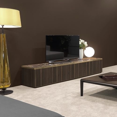 Support TV sur pied contemporain - EMPIRE - Praddy Unipessoal lda - avec support pour lecteur DVD / en métal / en marbre