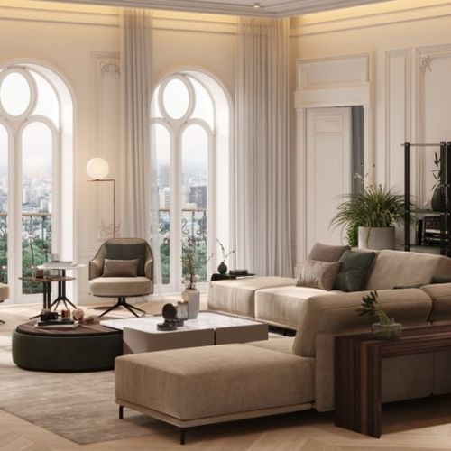 Canapé moderne - ELYSIAN - Praddy Unipessoal lda - de salon / en tissu / en bois