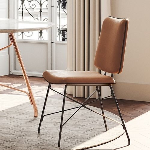 Chaise contemporaine - ORCHARD - Praddy Unipessoal lda - d'intérieur / en nickel / en tissu
