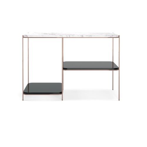 Console contemporaine - STANLEY I - Praddy Unipessoal lda - en acier inoxydable / en bois laqué / en marbre