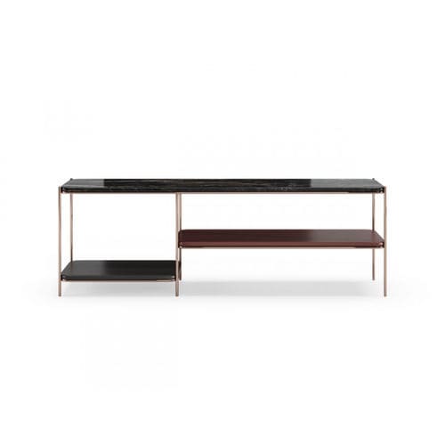 Console contemporaine - STANLEY II - Praddy Unipessoal lda - en acier inoxydable / en bois laqué / en marbre