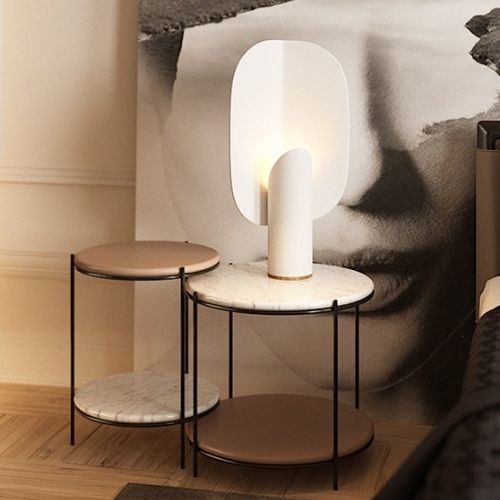 Table d'appoint contemporaine - STANLEY I - Praddy Unipessoal lda - en cuivre / en acier inoxydable / en bois laqué