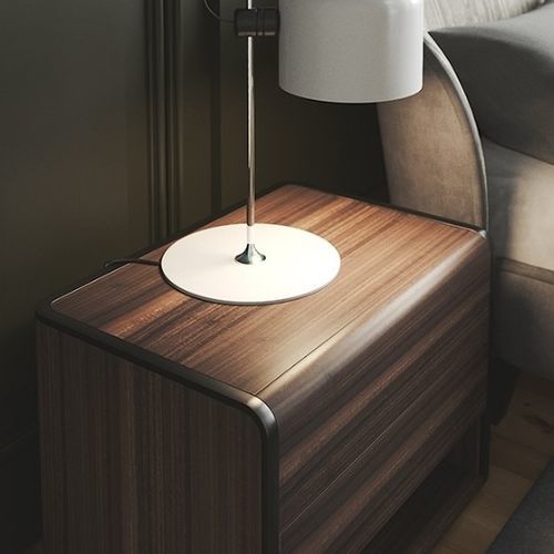 Table de chevet contemporaine - ARC II - Praddy Unipessoal lda - en bois / avec piètement en bois / rectangulaire